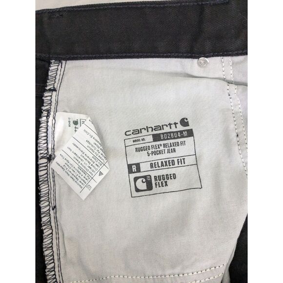 Carhartt Relaxed Fit Rugged Flex 5-Pocket Jeans - Black - Picture 9 of 9